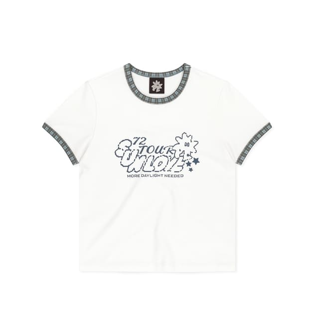 썬러브 W 72 Tour Ringer Tee White