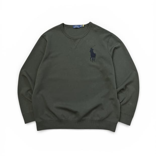 폴로 랄프로렌 빅포니 카키 스웻셔츠