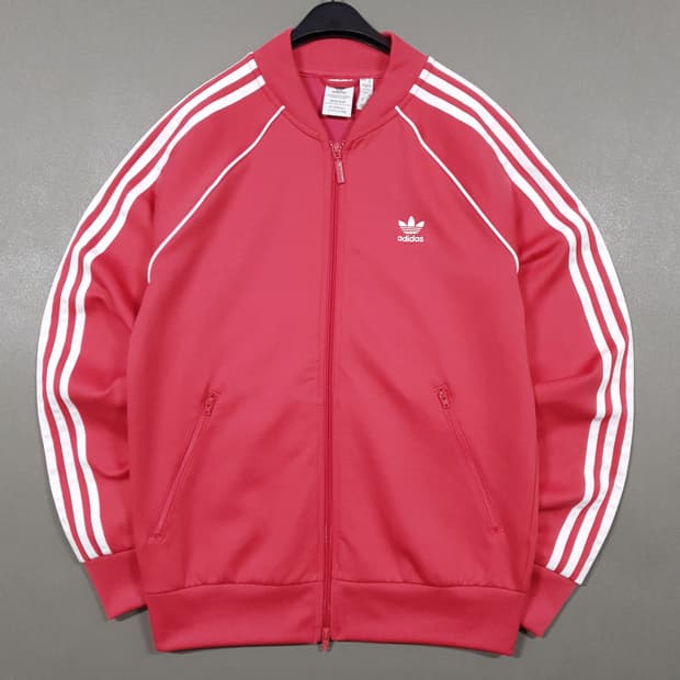 L) 아디다스 신형 유로파 파이어버드 슈퍼스타 트랙탑 져지 핫핑크 희귀