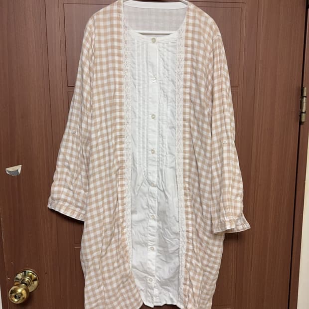 모리걸 하구미 빈티지 깅엄 체크 레이스 옐로우 베이지 바선생 원피스