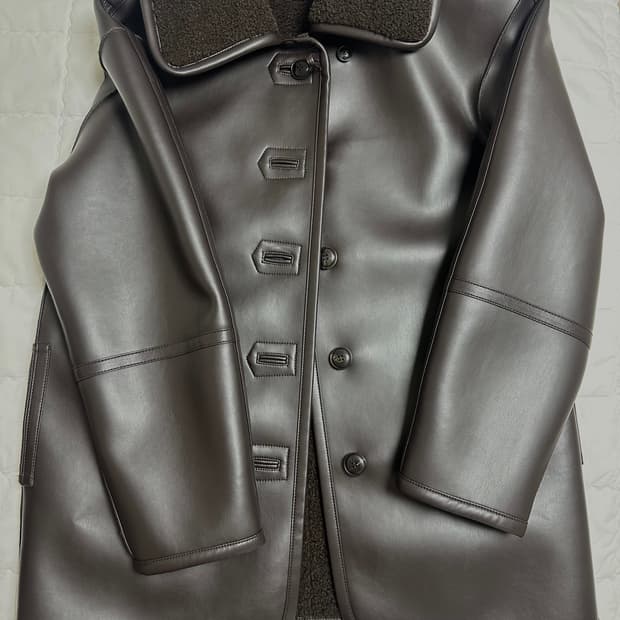 로우클래식 리버서블 시어링자켓 브라운