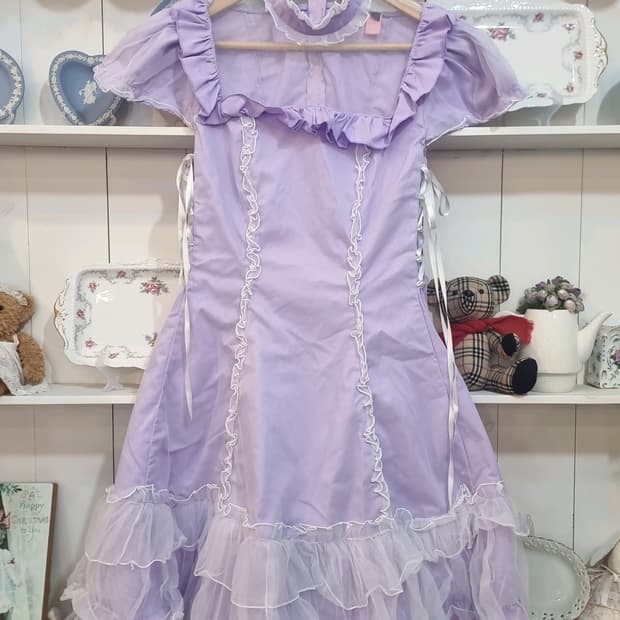 바디라인 라벤더프릴 로리타 원피스