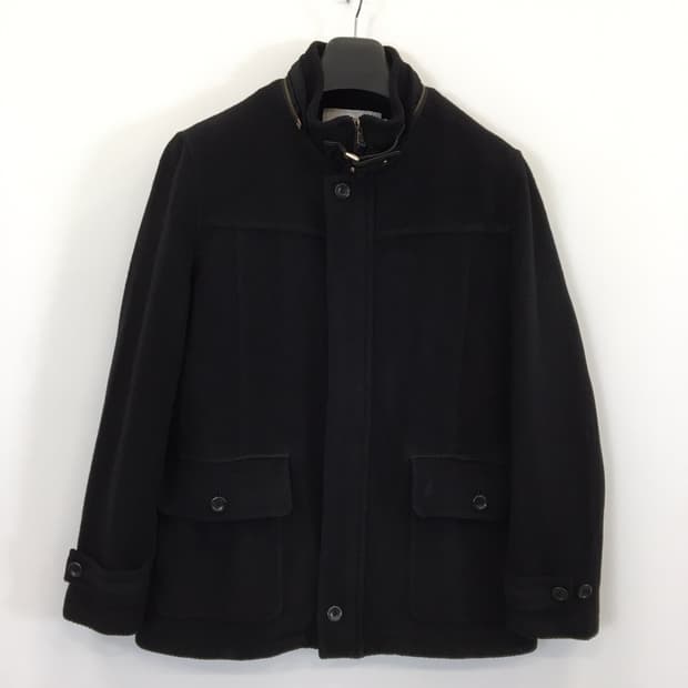 빈폴 자수로고 모직 집업자켓 100 