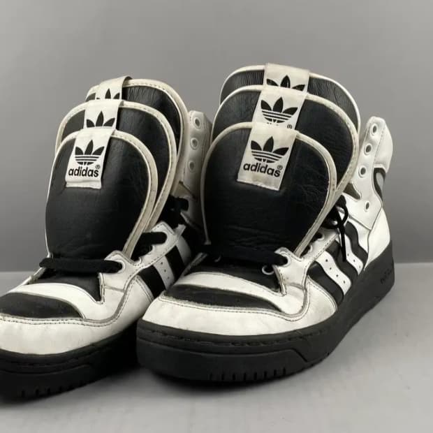 아디다스 제레미스캇 쓰리텅 에티튜드 하이탑 흰검