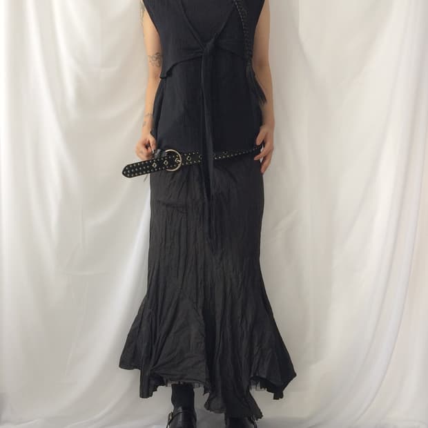 tied blouse sleeveless