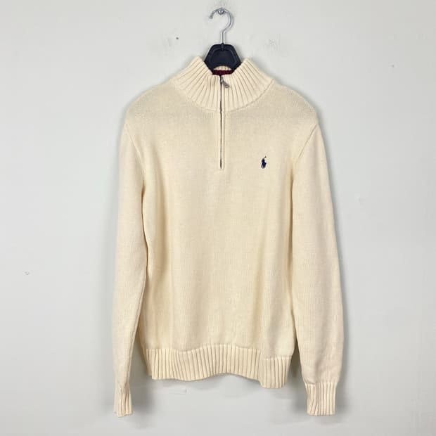 폴로 랄프로렌 니트 반집업 하프집업 XL <524>