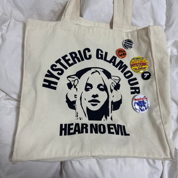 히스테릭글래머 토트백 뱃지