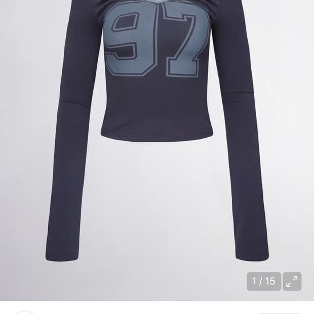 스컬프터 scoop back strap top navy