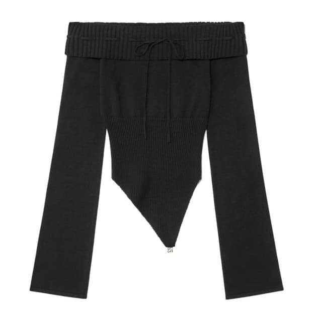 글로니 베라 스윙 롱슬리브 니트 블랙