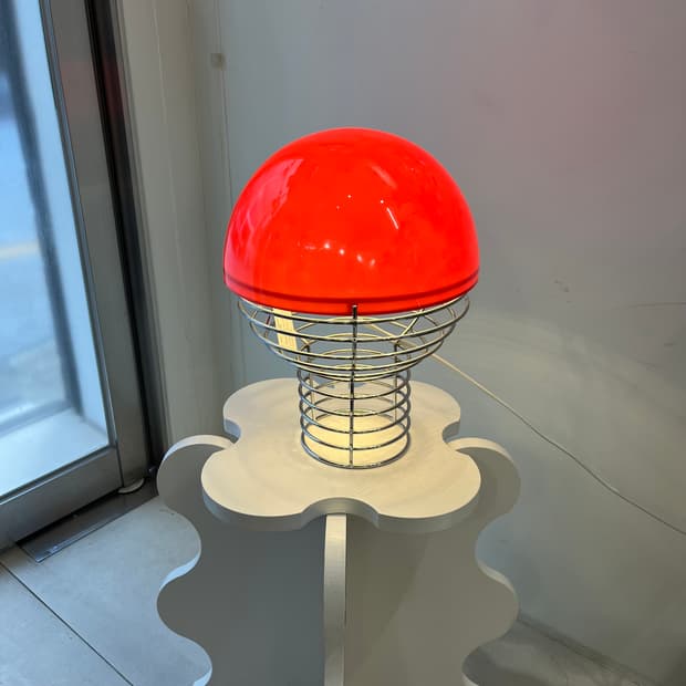 미드센추리 글라스 레드 조명