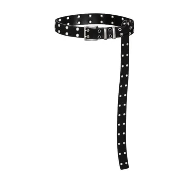 카미엔 MJD 더블 홀 벨트 블랙