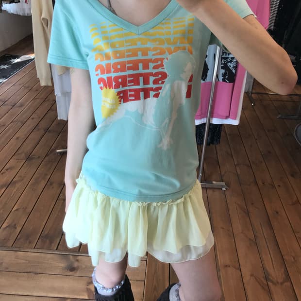 히스테릭글래머 민트 프린팅 티셔츠