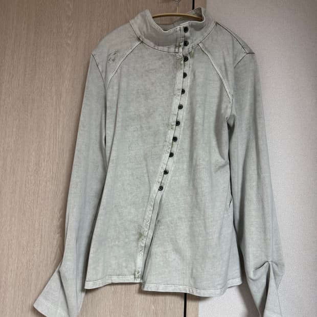 미스치프 워시드 져지 셔츠 베이지