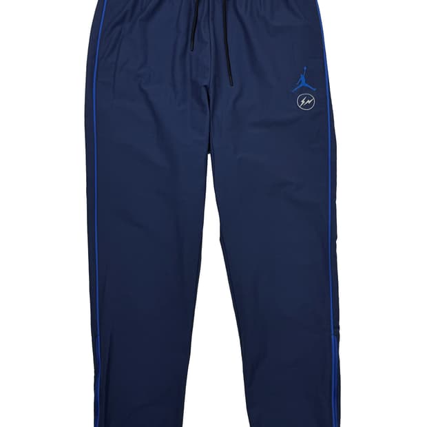 조던 x 프라그먼트 우븐 팬츠 네이비