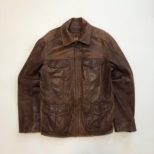 윌슨 브라운 레더자켓