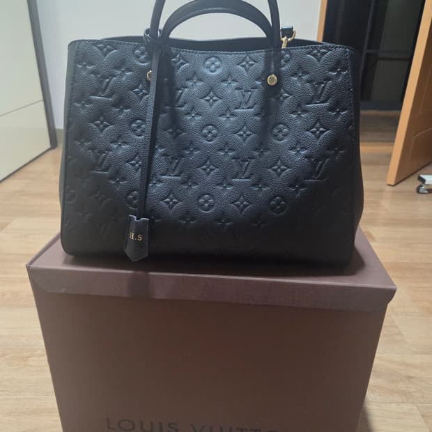 (정품)루이비통 앙프렝뜨 몽테뉴gm 블랙