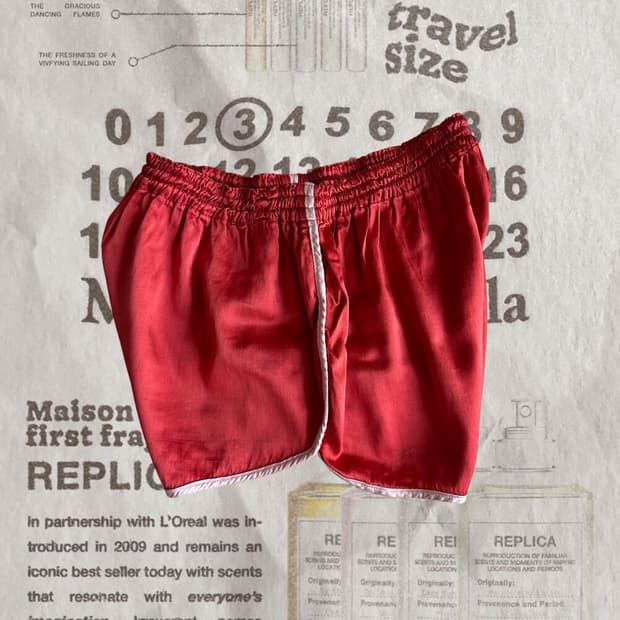 Vintage 80's Satin Running Shorts