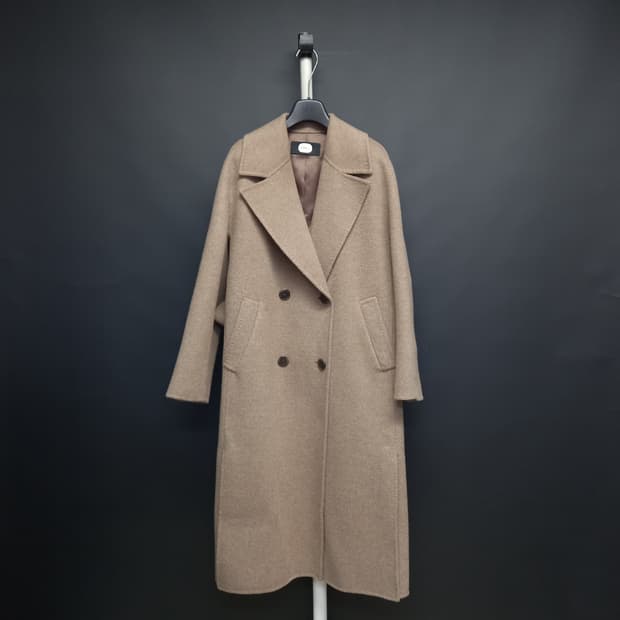 듀엘 춘추동 캐시미어블랜 핸드메이드 맥시 롱 코트 55.66