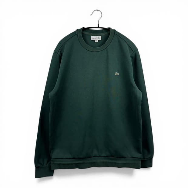 (M) 라코스테 오토만 저지 크루넥 그린