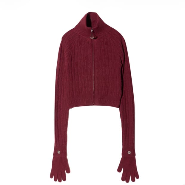 혜인서 니트 집업 