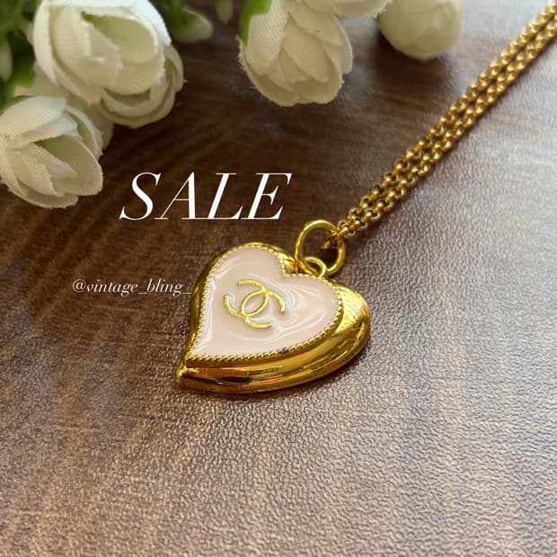 [SALE] 샤넬 골드 하트 목걸이