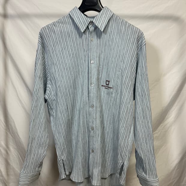 우영미 스트라이프 셔츠 블루 (46)