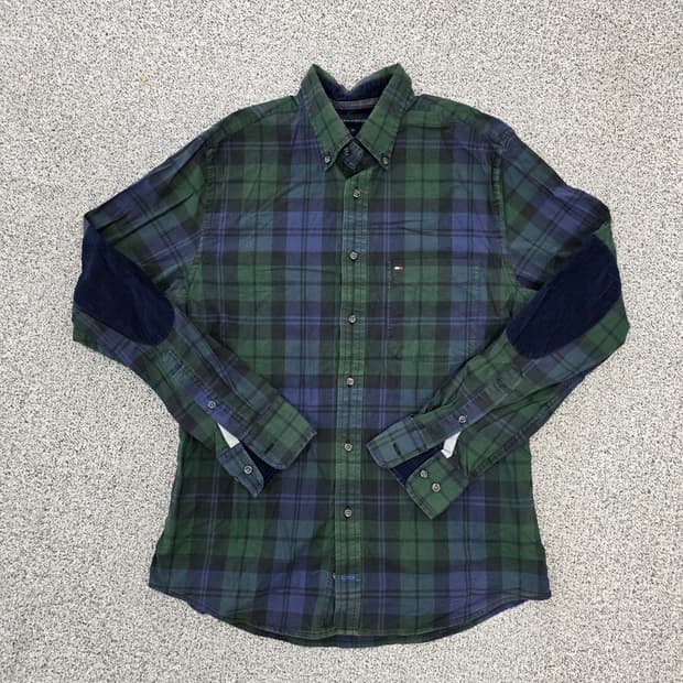 [M] 타미힐피거 체크 셔츠 남방 0203J