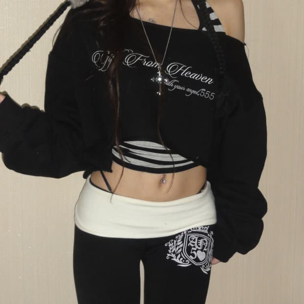 Angelnumber555 Heaven sweatshirts 블랙