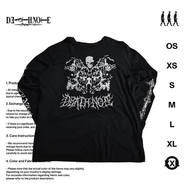 데스노트 류크 롱슬리블 티셔츠 2XL