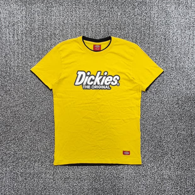 빈티지9. 디키즈(Dickies) 오리지널 빅 로고 링거 반팔티