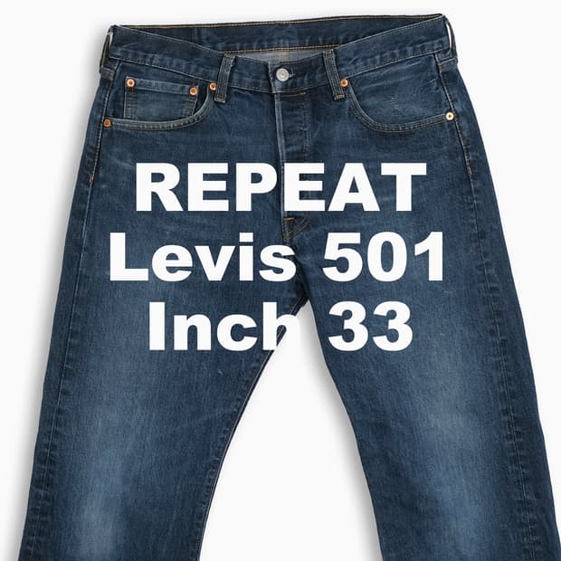 빈티지 리바이스 501 진청 33 인치 LV50134621