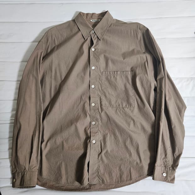 [5] 오라리 finx twill washed cotton 셔츠