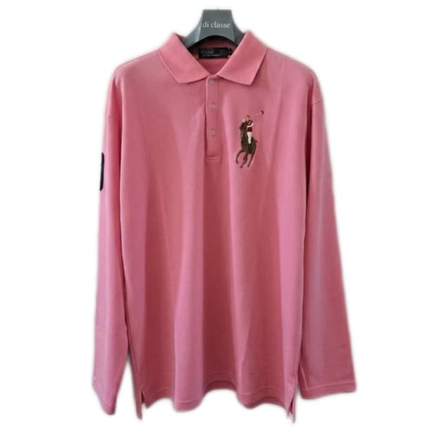 💕폴로 랄프로렌 빅포니 핑크 롱슬리브 카라티💕