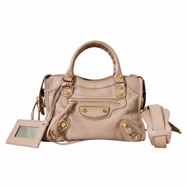 발렌시아가 시티백 미니 핑크