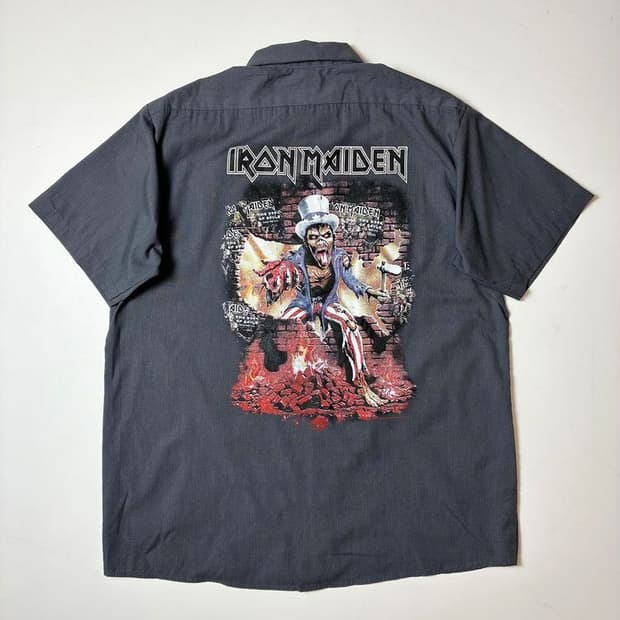 Selected 00's 빅프린팅 반팔 코튼 셔츠 PN9494