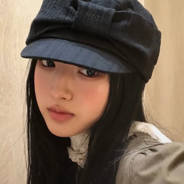 포에지담 헌팅캡 RUBAN NOUVELLE MARGOT HAT IN BL