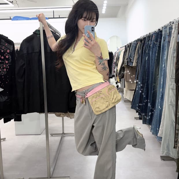Burberry 노바체크 반집업 카라 반팔티