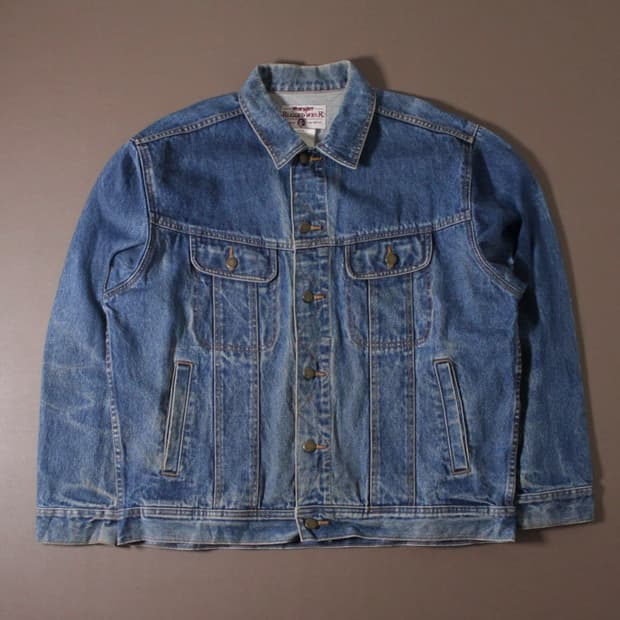 90s Wrangler Rugged Wear 데님 트러커 자켓 L024