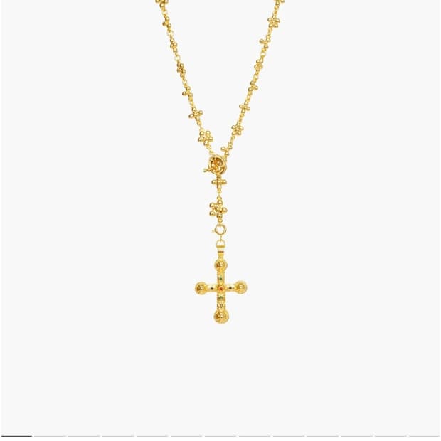 En route Daisy molecule necklace