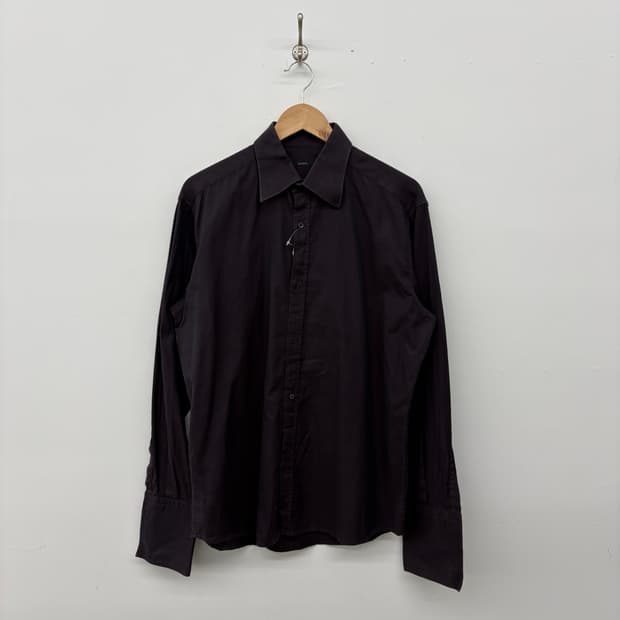 구찌 퍼플 빈티지 남방 셔츠 남성 L