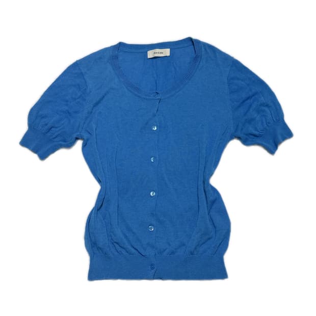 Blue summer slim cardigan
