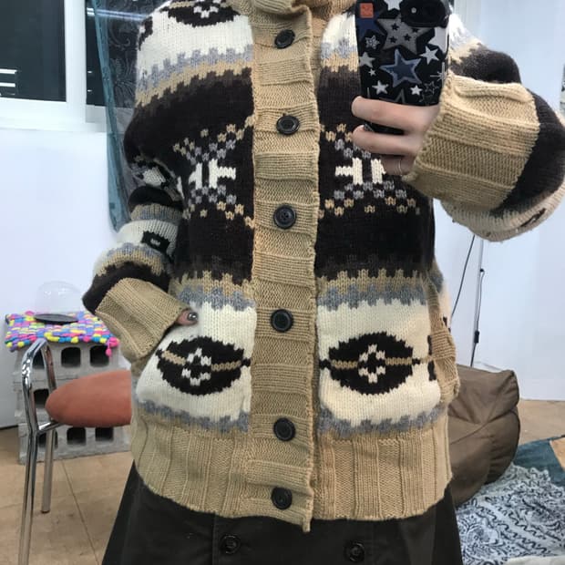 EZRA FITCH 에스닉 니트 가디건 