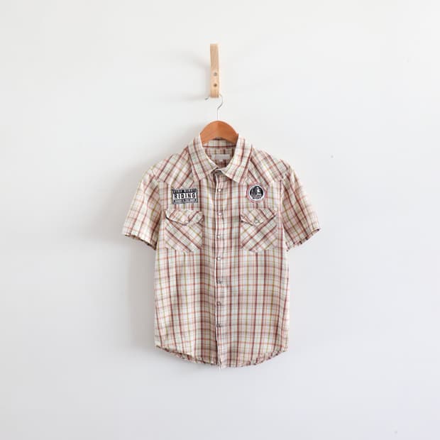 vintage check western shirt