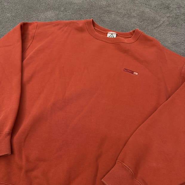 [ 정품/XL ] 나이키 ACG 써마핏 크루 플리스 스웨트셔츠 마스 스톤