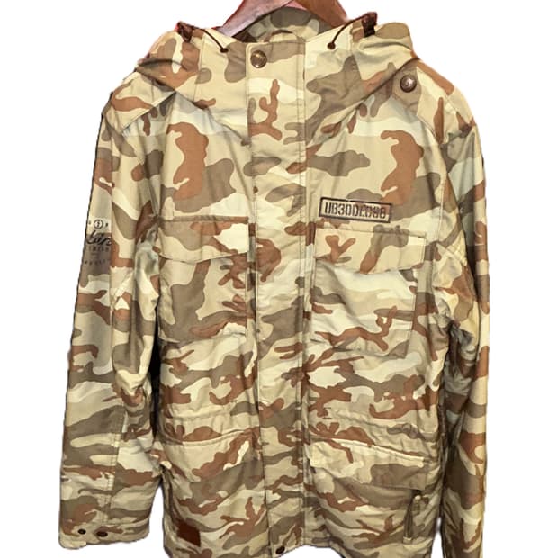 UNBIND 카모 후드 필드 자켓