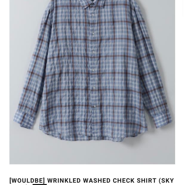 우드비 체크셔츠