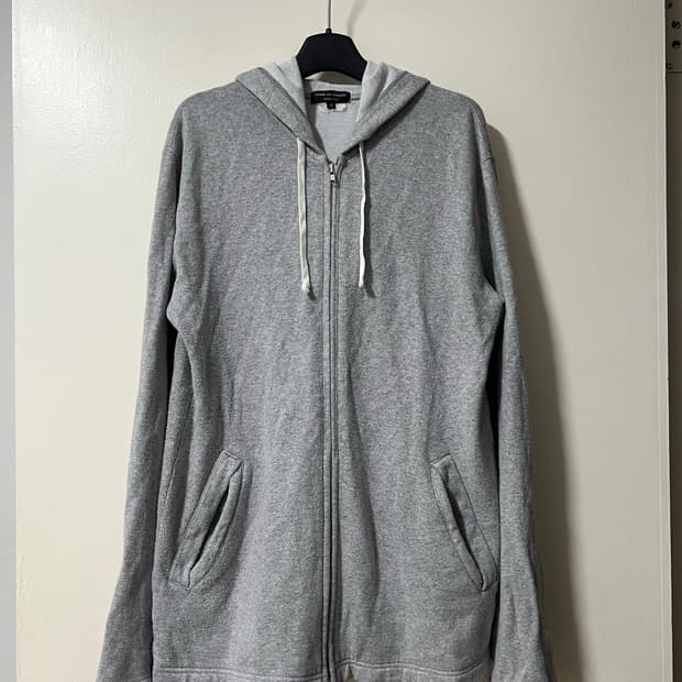 꼼데가르송 옴므 플러스 그레이 후드 집업 AD 2010