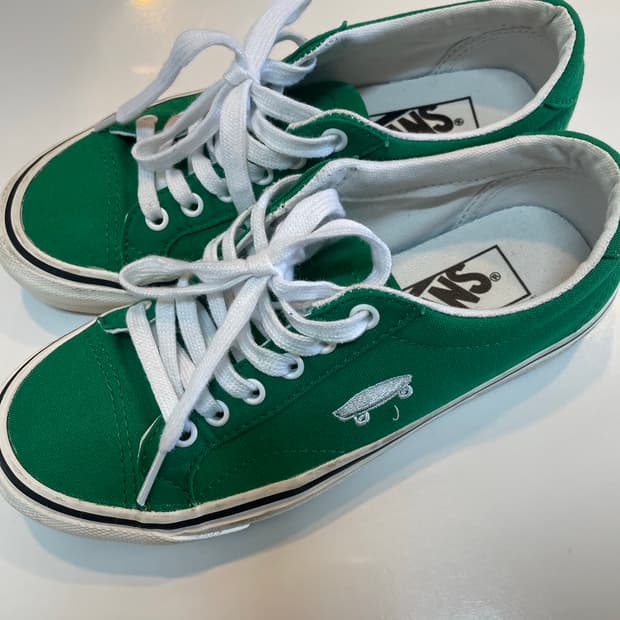 반스 어센틱 그린 스니커즈 220