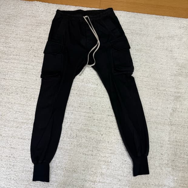 릭 오웬스 rick owens DU02B4386 RIG 09 팬츠 s 사