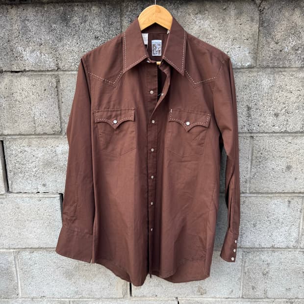 80s karman 빈티지 스티치 웨스턴 셔츠 
